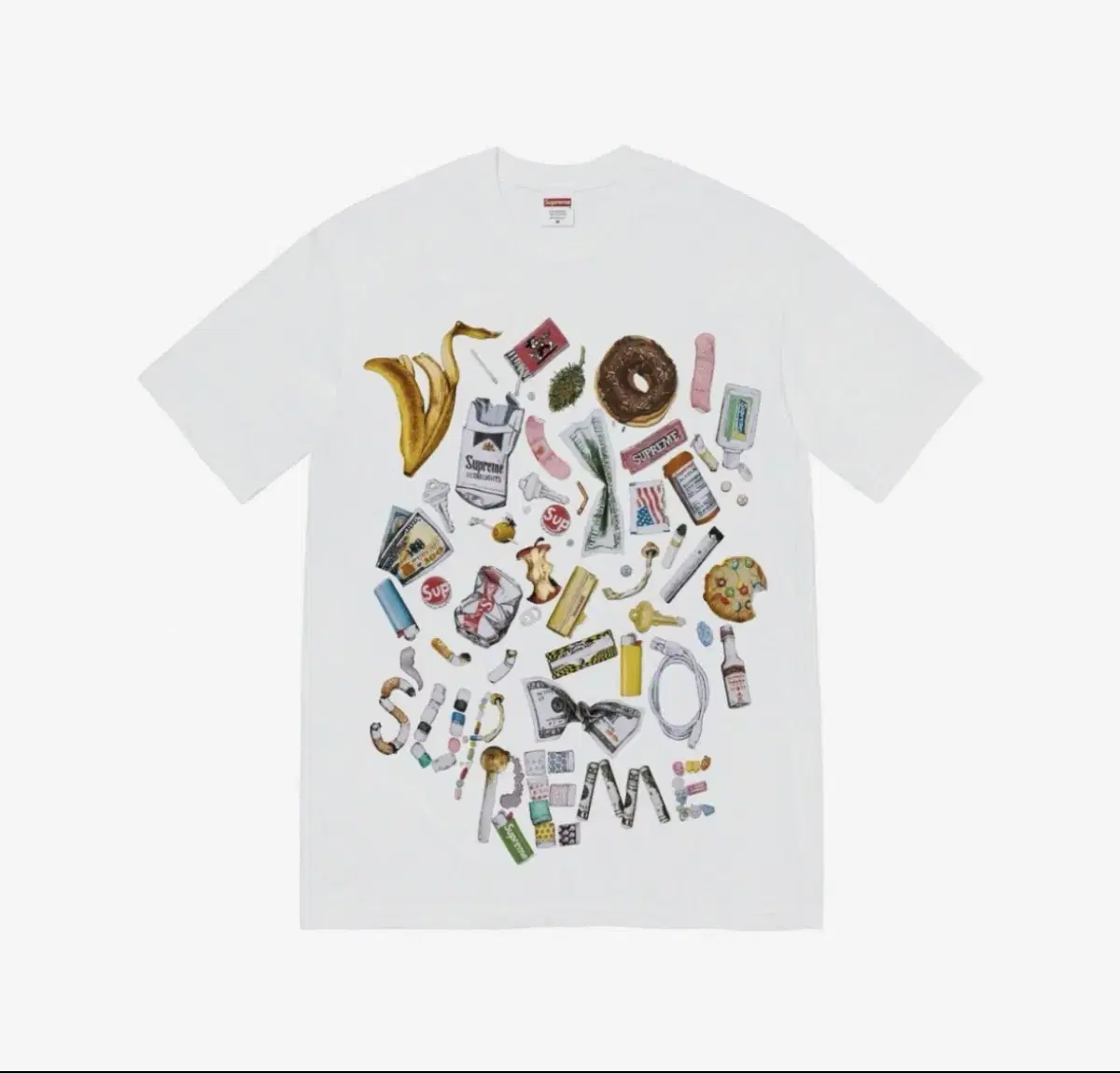 슈프림 Supreme Trash T-Shirt White